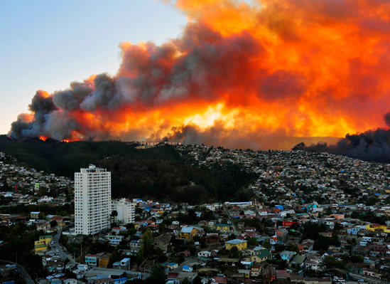 Noticia incendio Valparaíso